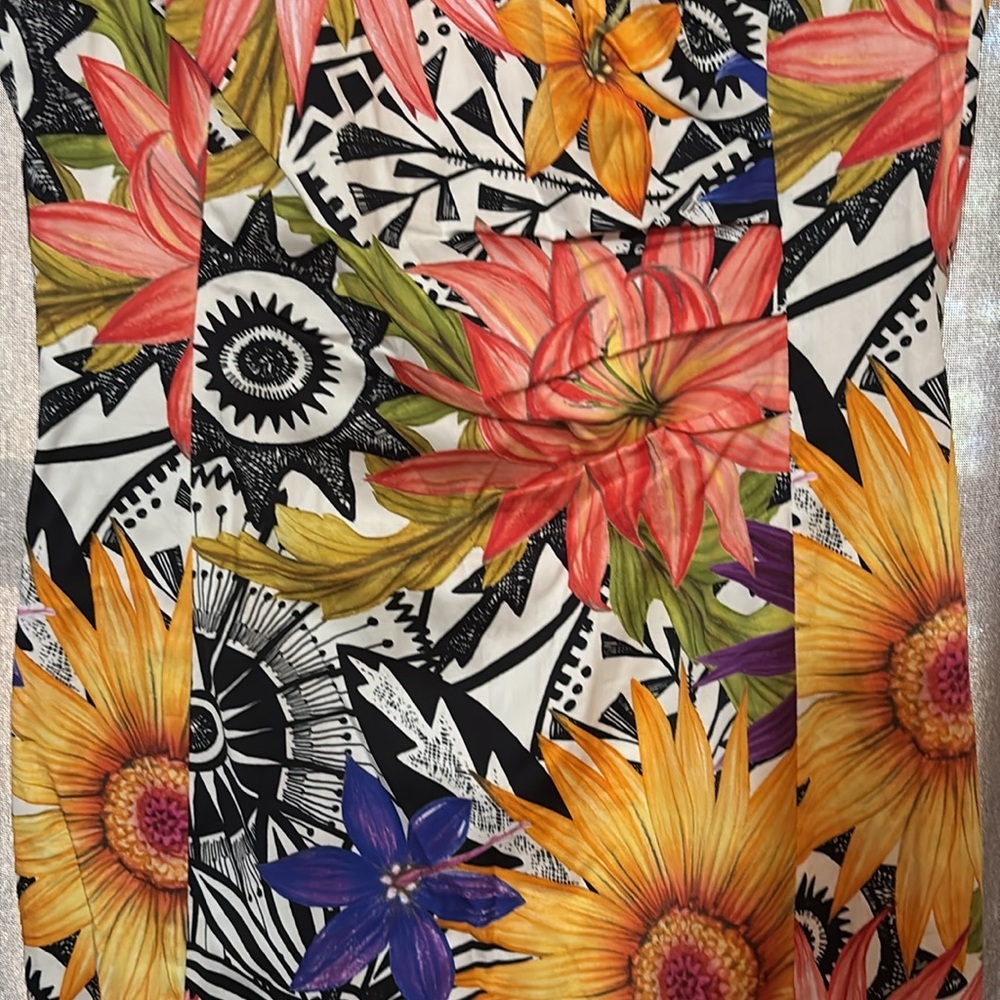 Marc Cain floral sheath dress BNWOT - Picture 5 of 15